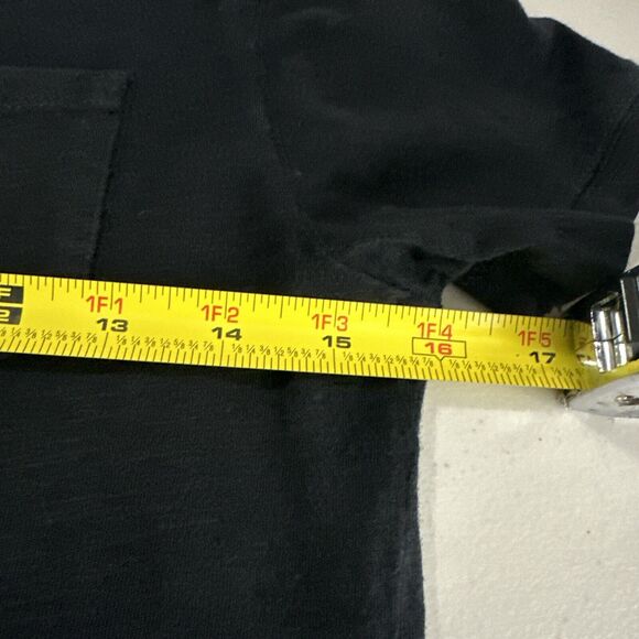 Gap Kids Shirt Boy's Sz M 8-9 Black Pocket Cotton Casual Crew Neck Short Sleeve - Picture 7 of 10